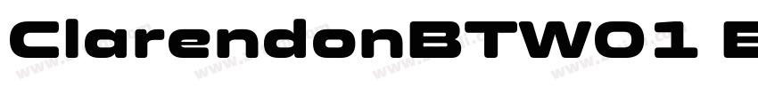 ClarendonBTW01 Black字体转换